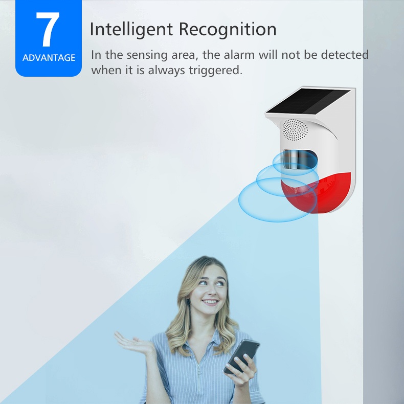 PR-OD200 Solar Outdoor Motion Sensor Alarm